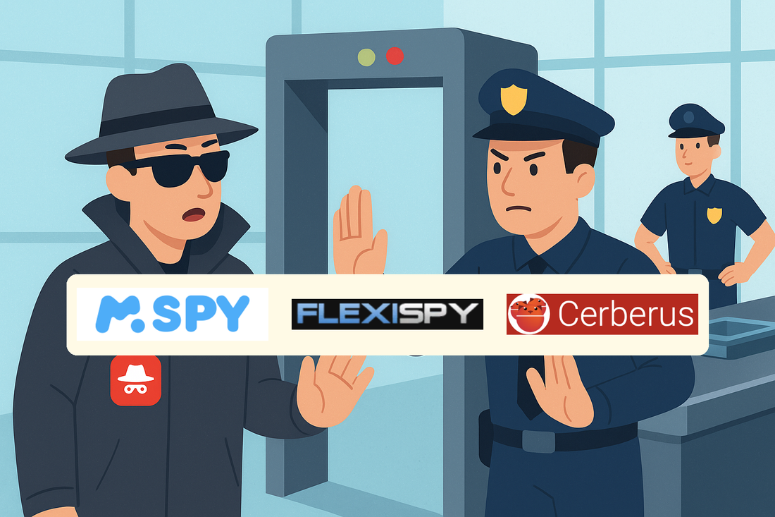 スパイアプリを即退場 AntiSpyPhoneが許可しないその瞬間