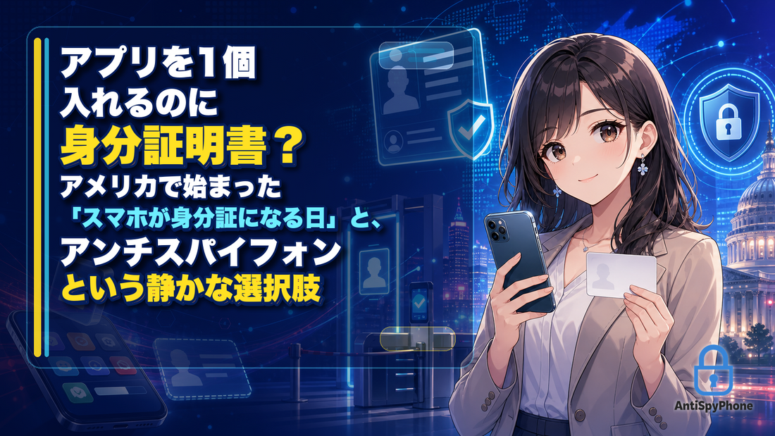 アプリを1個入れるのに身分証明書？ アメリカで始まった「スマホが身分証になる日」と、アンチスパイフォンという静かな選択肢