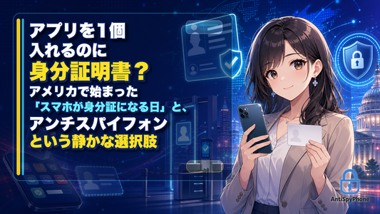 アプリを1個入れるのに身分証明書？ アメリカで始まった「スマホが身分証になる日」と、アンチスパイフォンという静かな選択肢