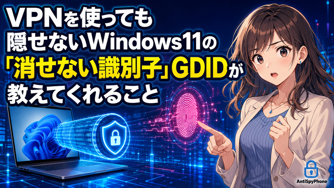 VPNを使っても隠せないWindows 11の「消せない識別子」GDIDが教えてくれること