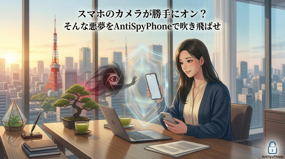 スマホのカメラが勝手にオン？ そんな悪夢をAntiSpyPhoneで吹き飛ばせ