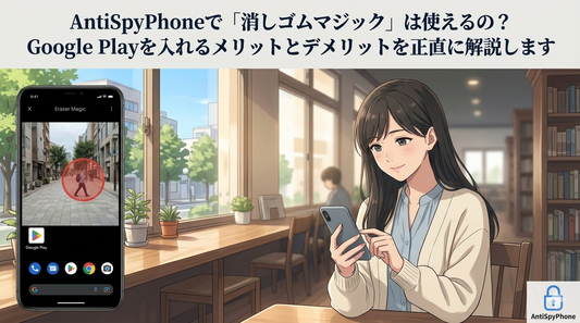 AntiSpyPhoneで「消しゴムマジック」は使えるの？Google Playを入れるメリットとデメリットを正直に解説します