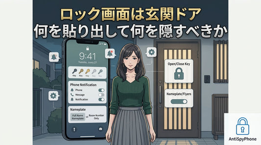 ロック画面は玄関ドア 何を貼り出して何を隠すべきか