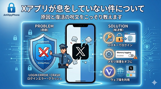 Xアプリが息をしていない件について原因と復活の呪文をこっそり教えます