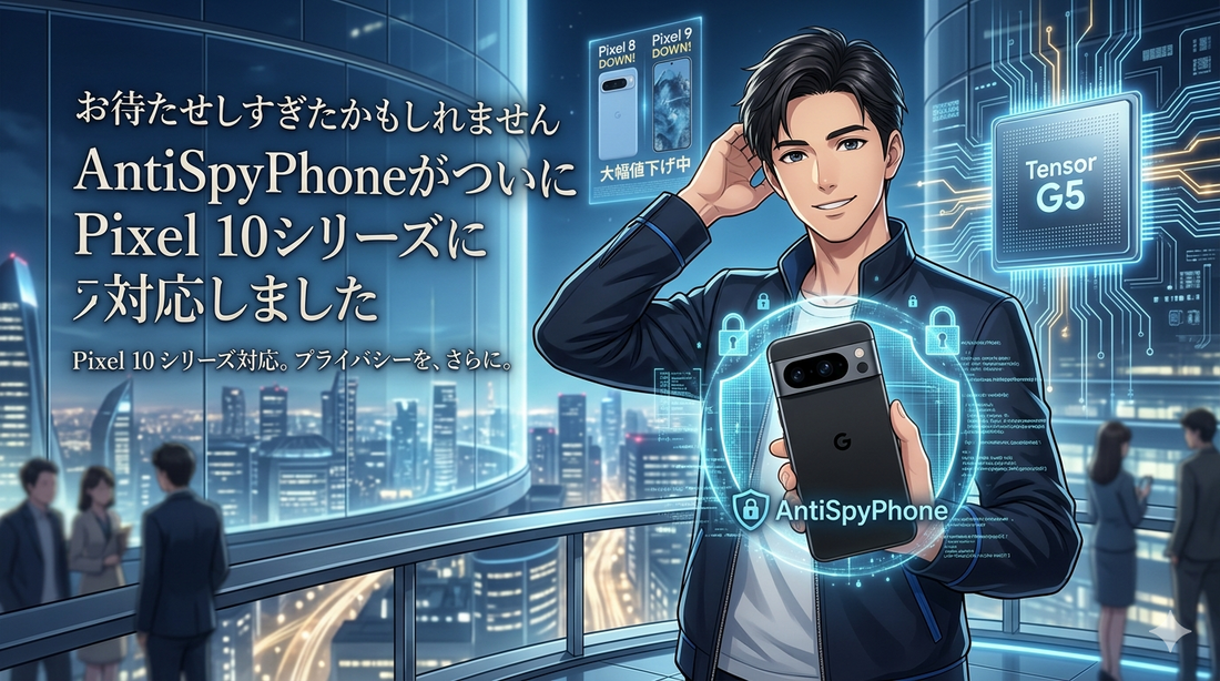 お待たせしすぎたかもしれません AntiSpyPhoneがついにPixel 10シリーズに対応しました