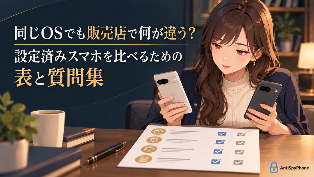 同じOSでも販売店で何が違う？ 設定済みスマホを比べるための表と質問集