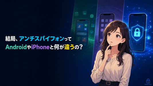 結局、アンチスパイフォンってAndroidやiPhoneと何が違うの？