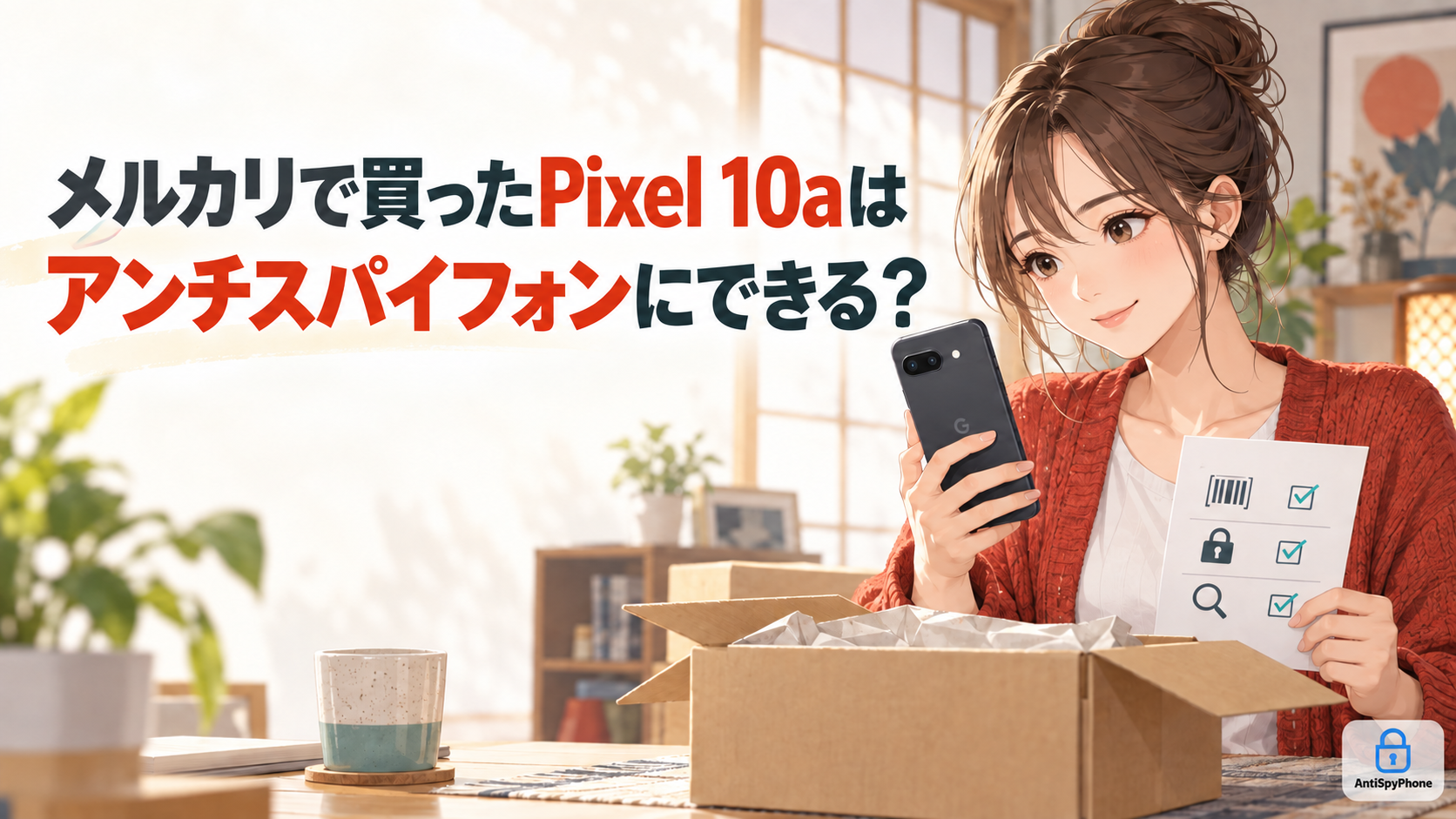 メルカリで買ったPixel 10aはアンチスパイフォンにできる